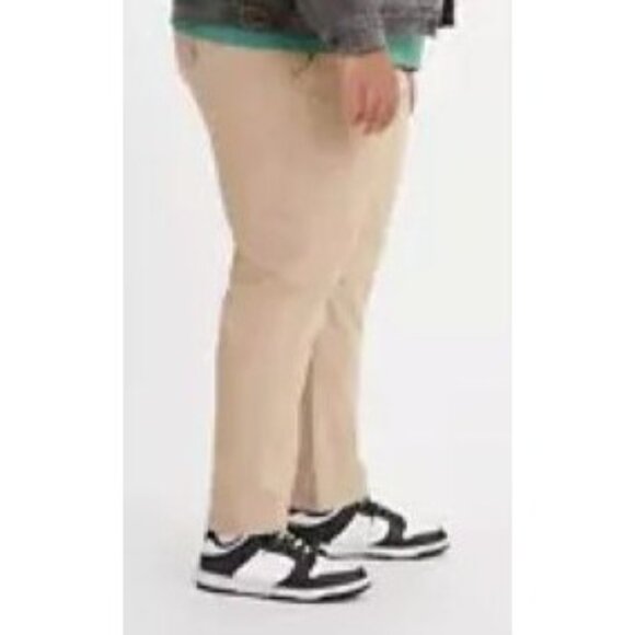 Levis XX Chino Stretch Waist EZ Taper Pants Mens 5XL Khaki Big Tall Casual NWT - Picture 2 of 3